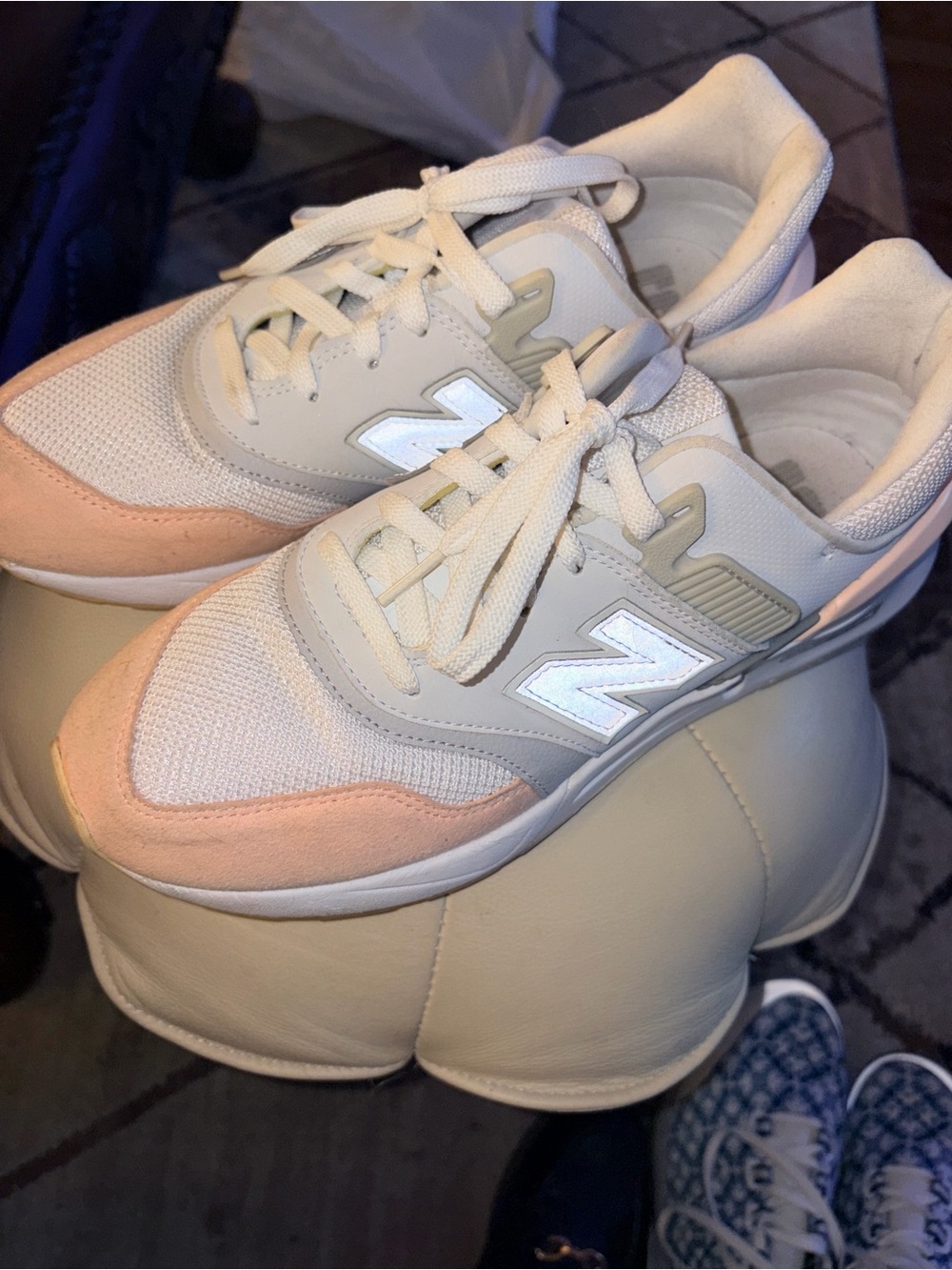 New Balance 997 Sport WS997GFJ White Grey Pink Women’s Size 9